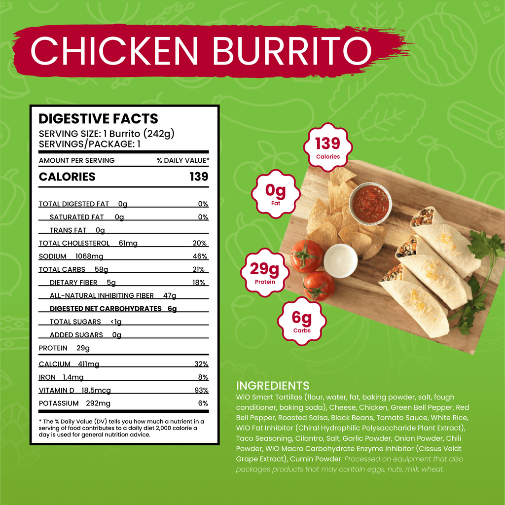 WiO Chicken Burrito (Single Pack)