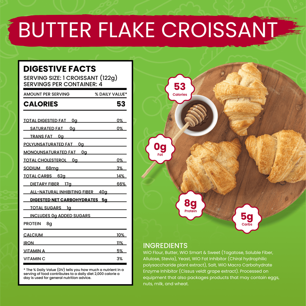 WiO Butter Flake Croissants (4-Pack)