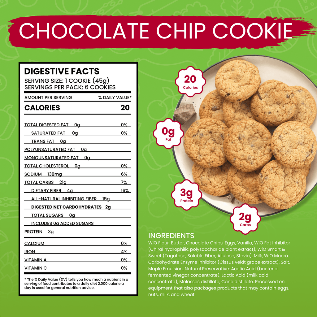 WiO Chocolate Chip Cookie (6-Pack)