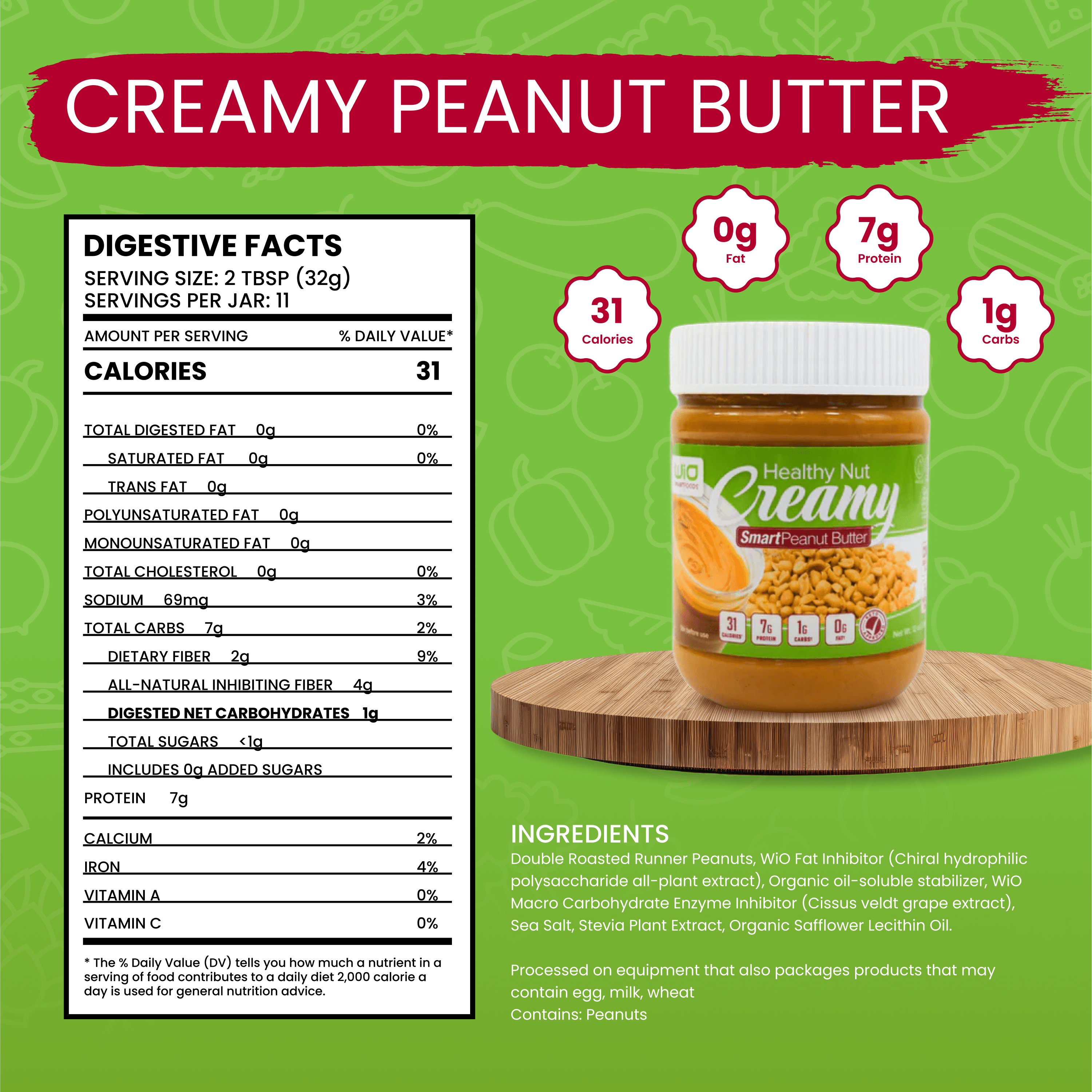 WiO Creamy Peanut Butter
