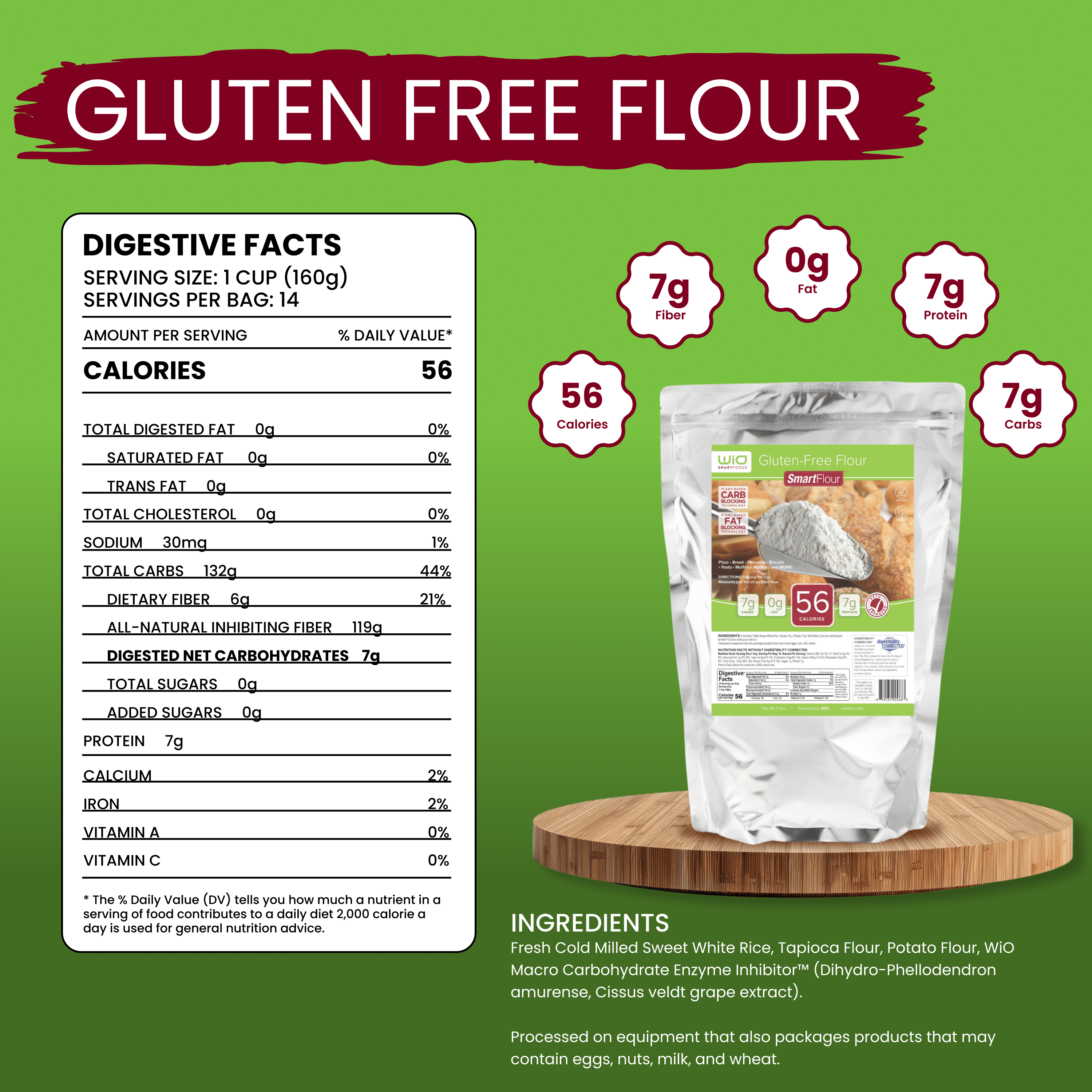 WiO Gluten-Free Flour (5lbs)