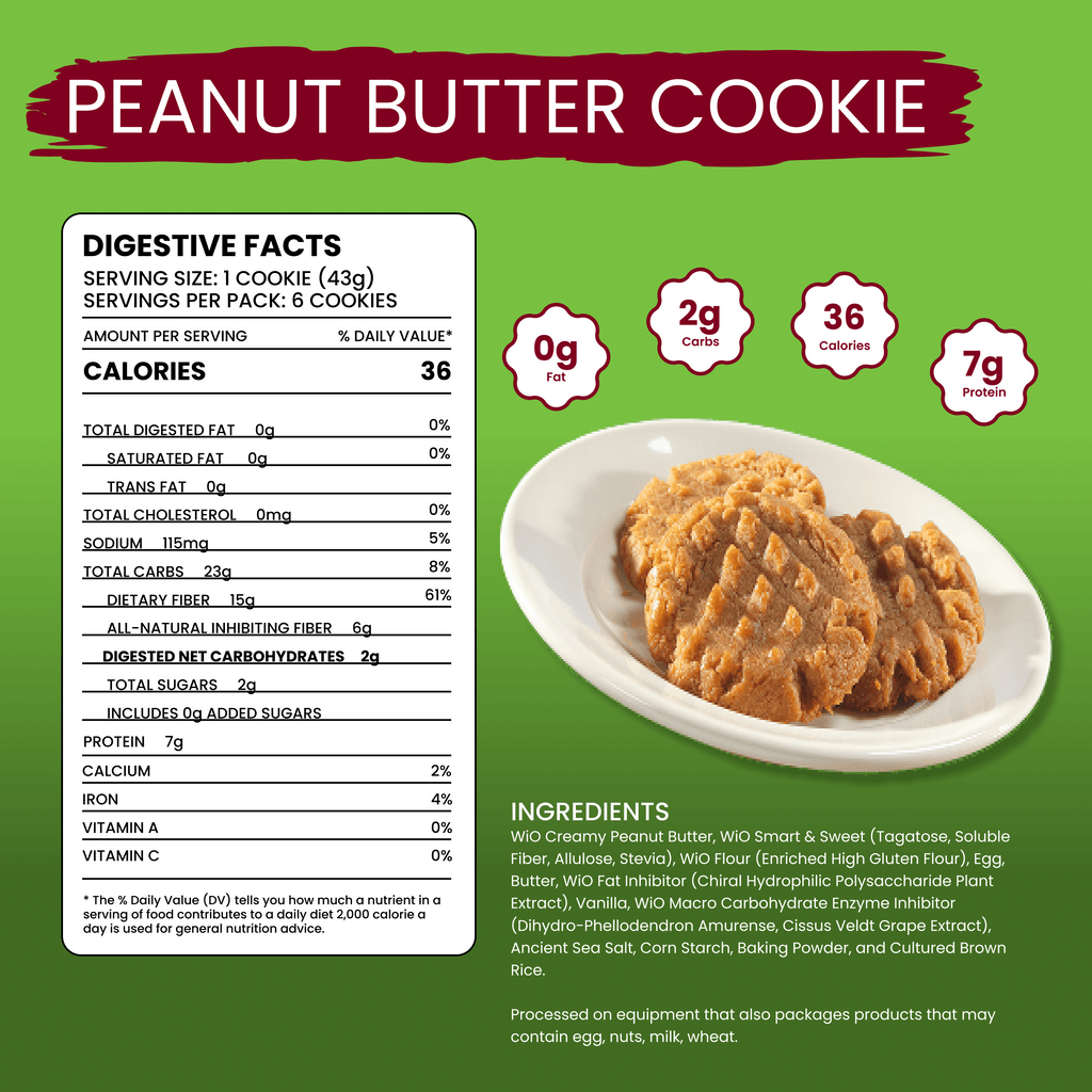 WiO Peanut Butter Cookies (6-Pack)