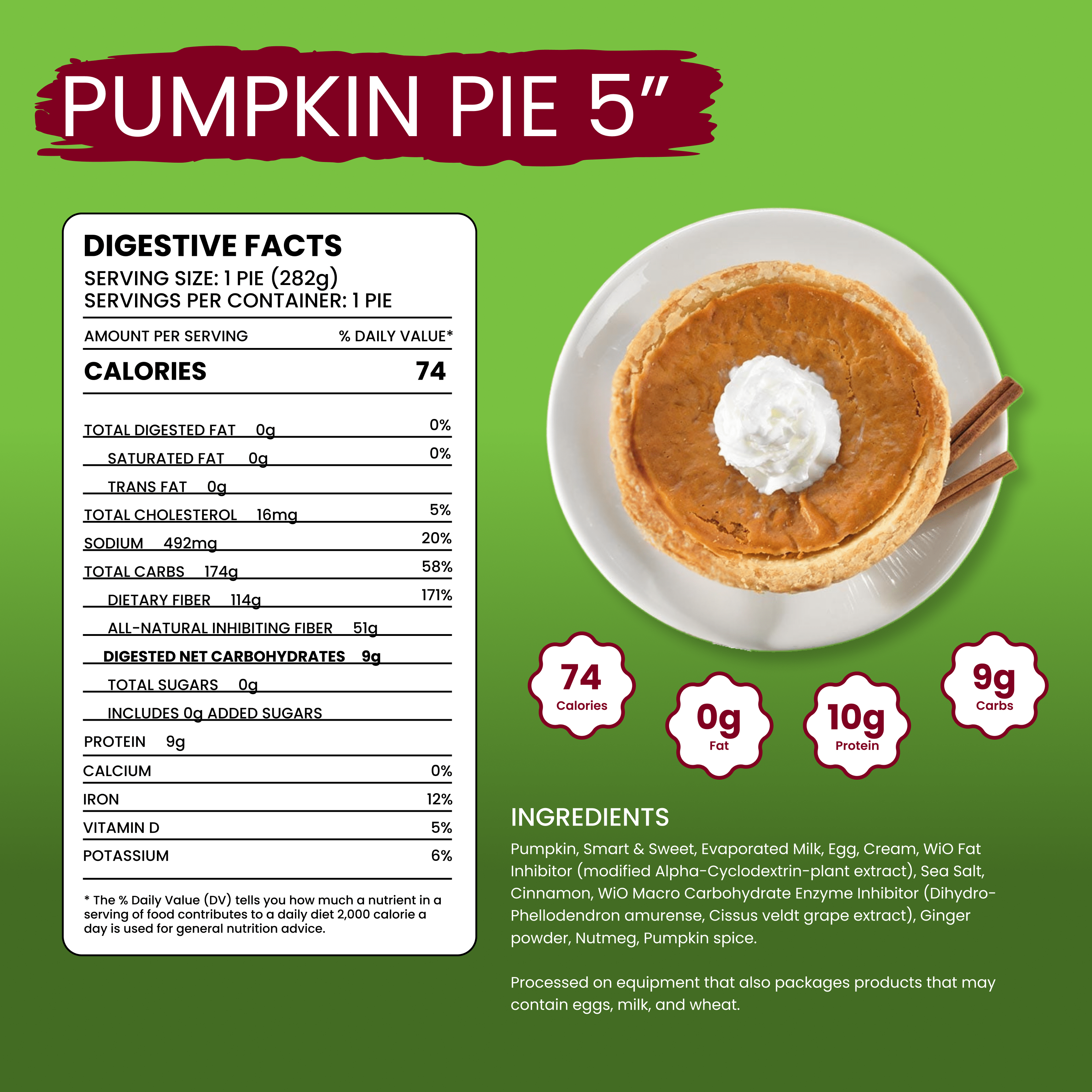 WiO Pumpkin Pie (5 Personal)