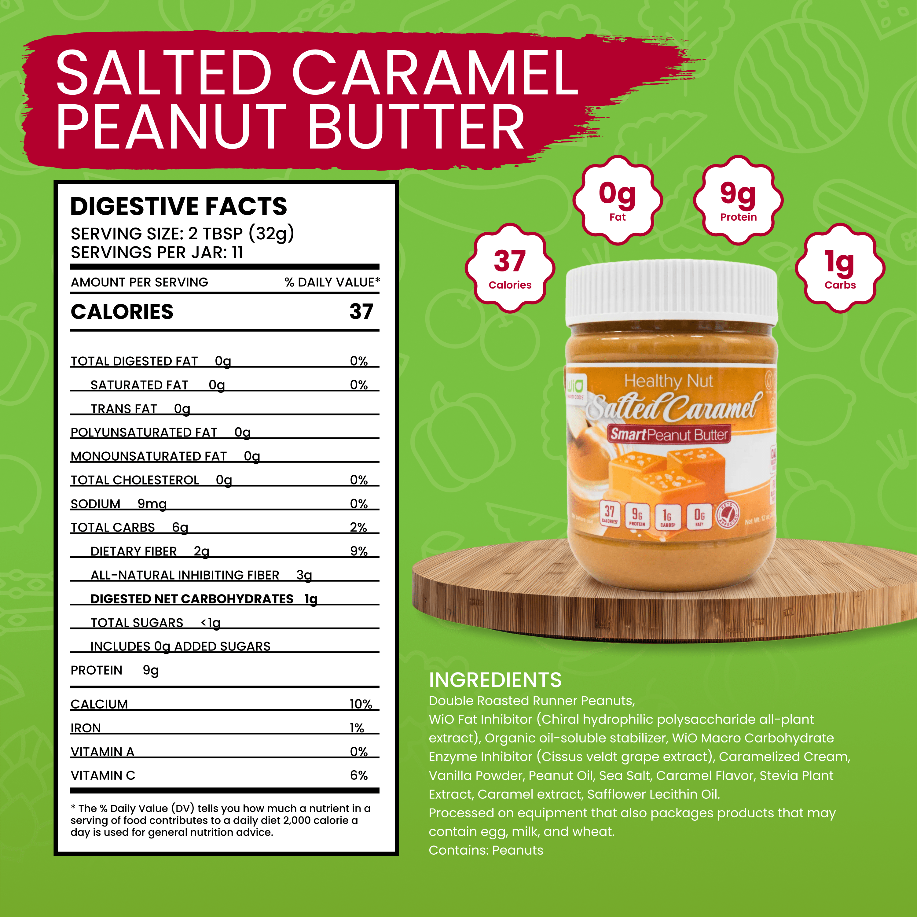 WiO Salted Caramel Peanut Butter