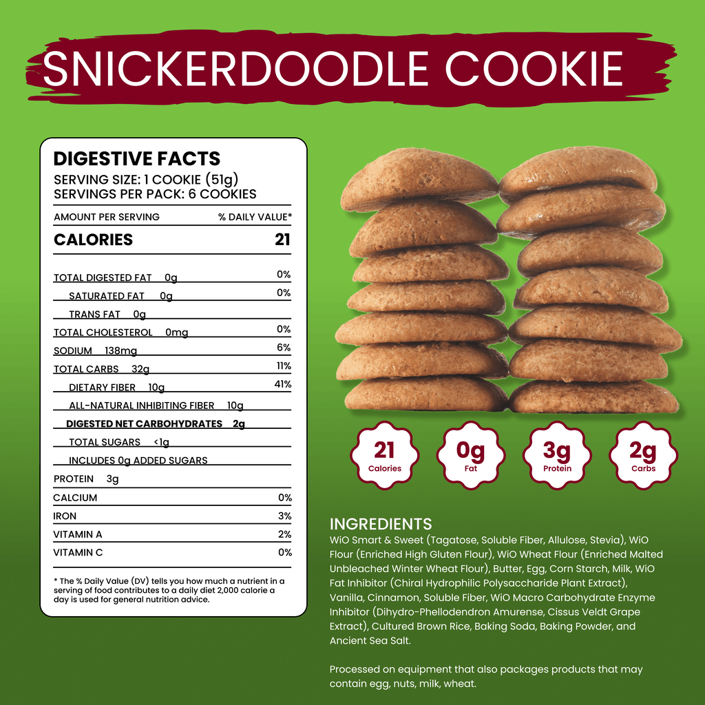 WiO Snickerdoodle Cookies (6-Pack)