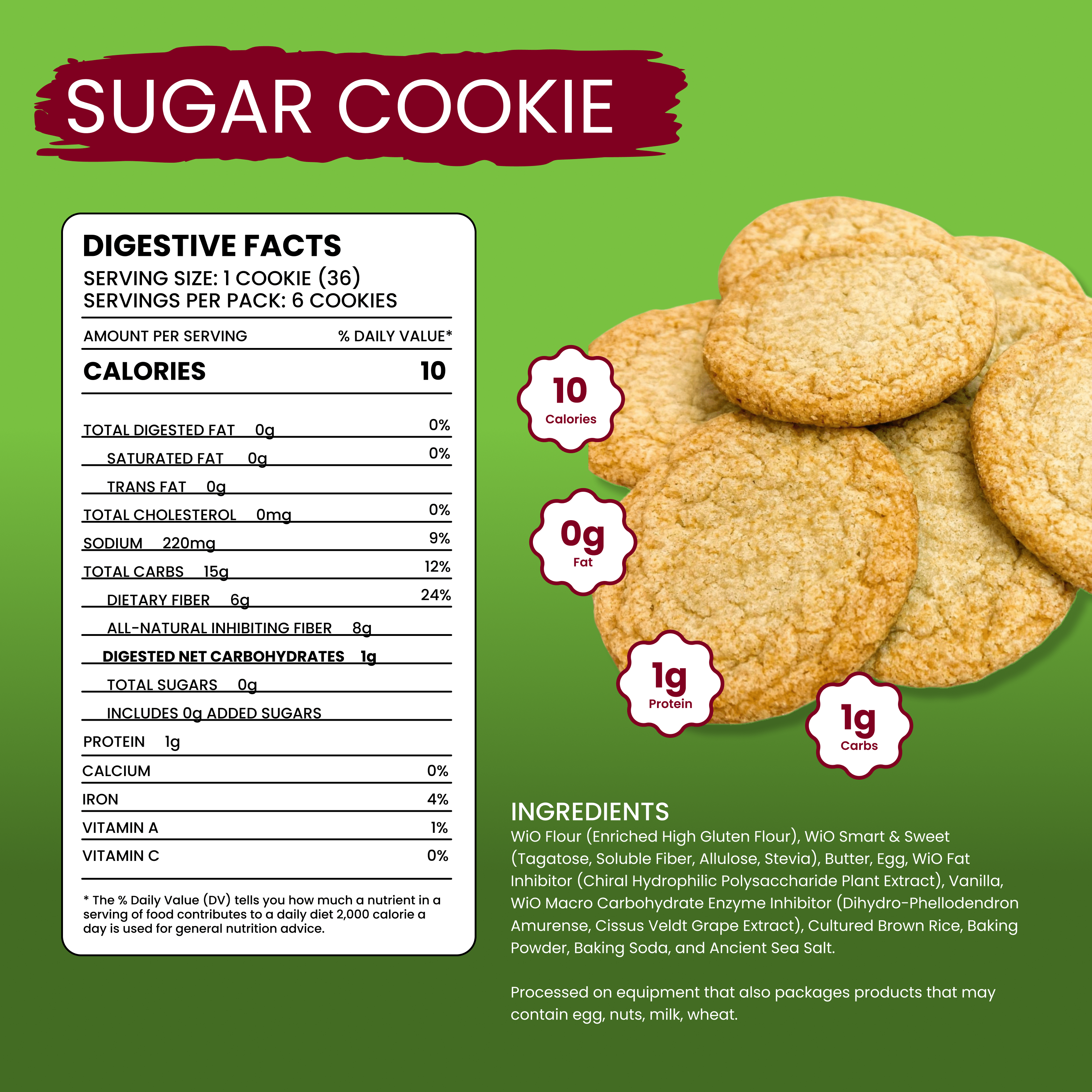 WiO Sugar Cookies (6-Pack)