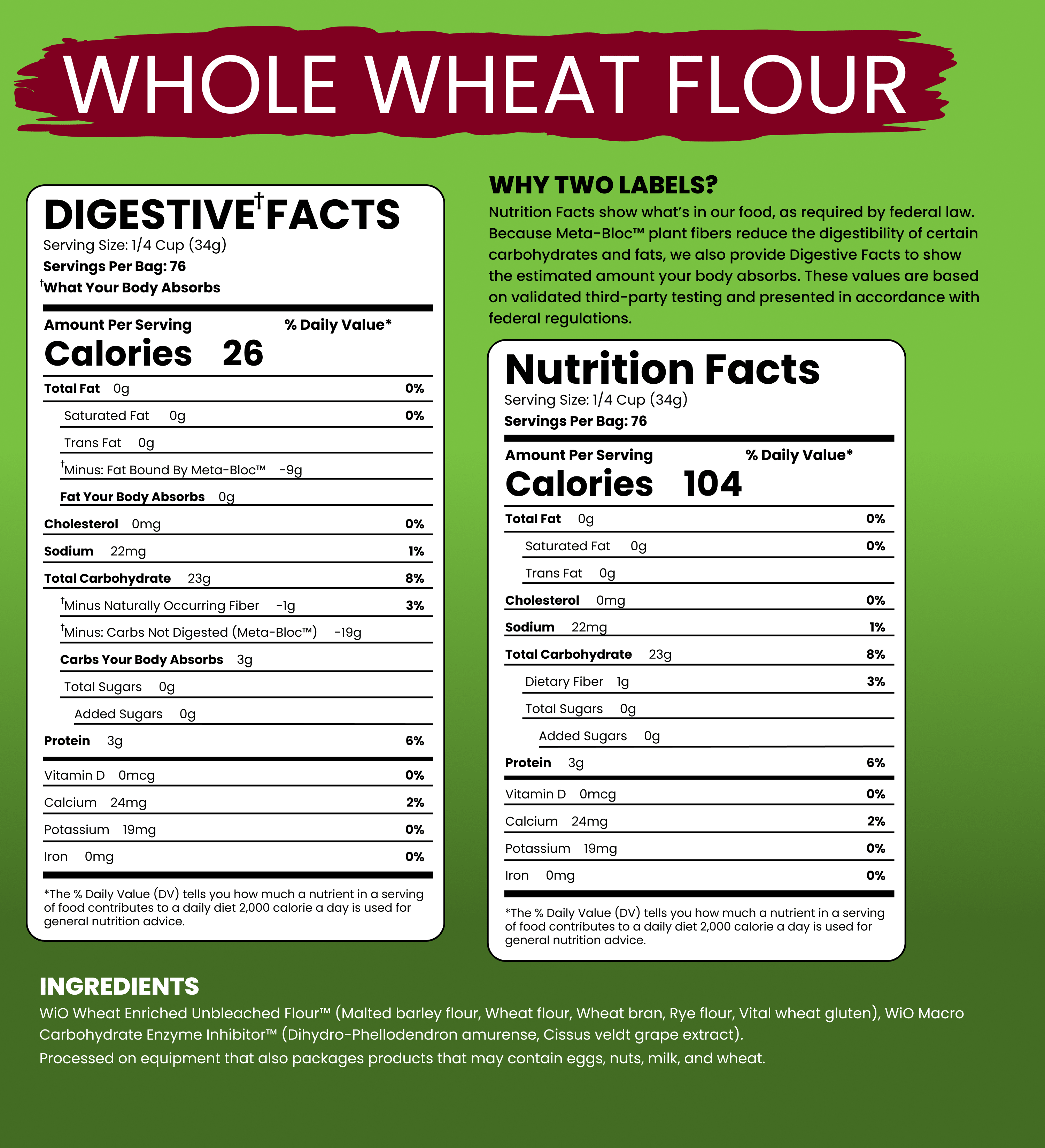 WiO Whole Wheat Flour (5lbs)